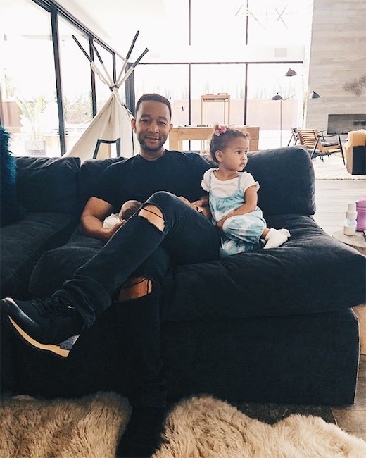 Chrissy Teigen, John Legend, Daughter, Luna, Son, Miles, Fathers Day 2018